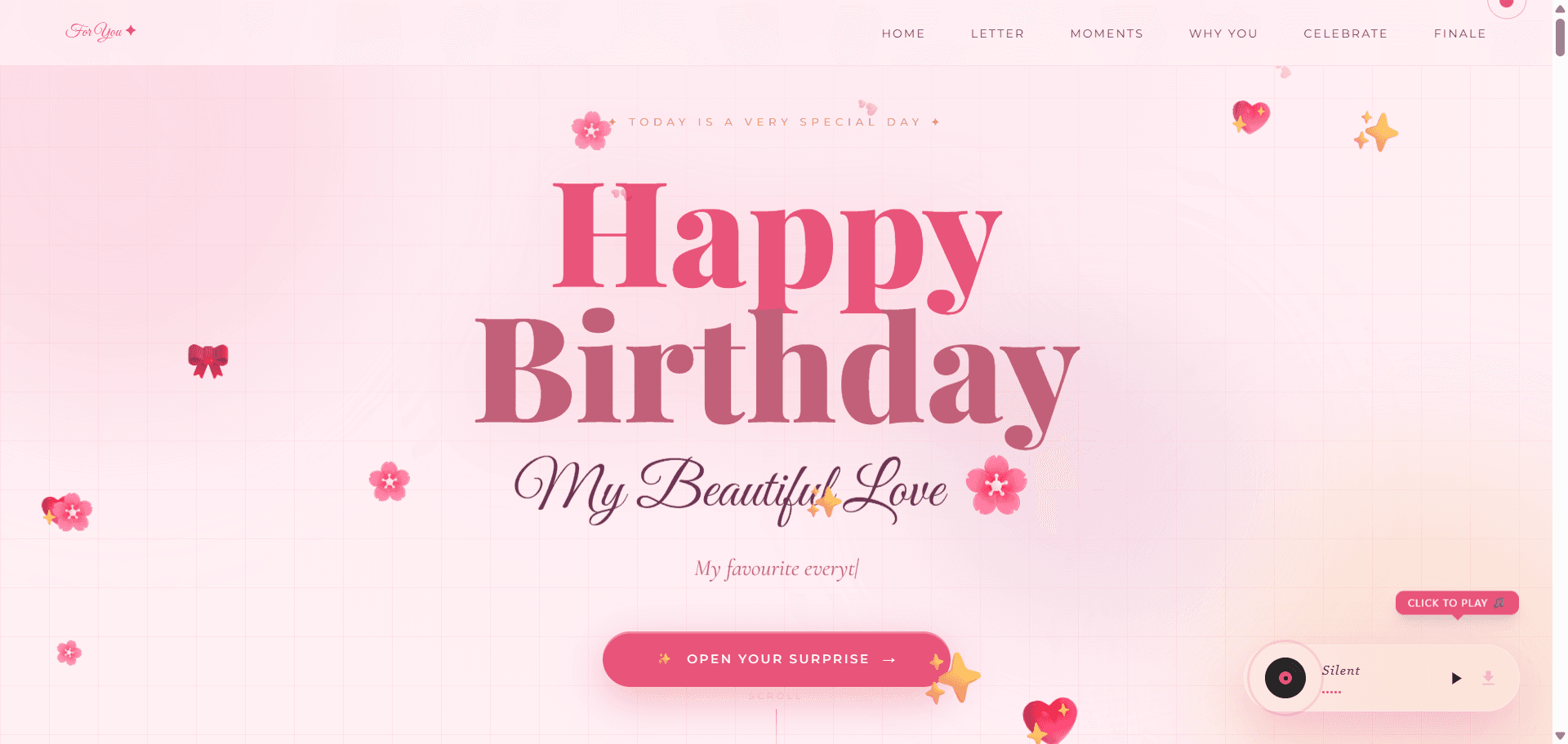 My Beautiful Love Desktop View
